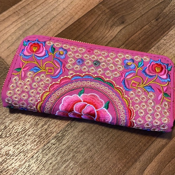 NWT pink Pvssy embroidered wallet - Picture 4 of 6